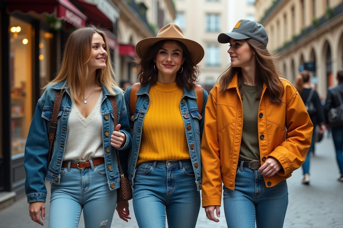 Groupe de jeunes styles urbains en ville